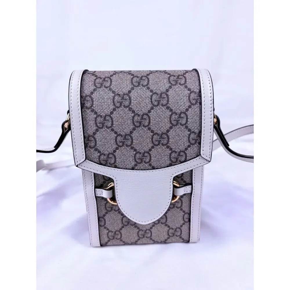 Gucci GG Supreme Horsebit 1955 Mini Vertical Bag SPB-EB-367461
